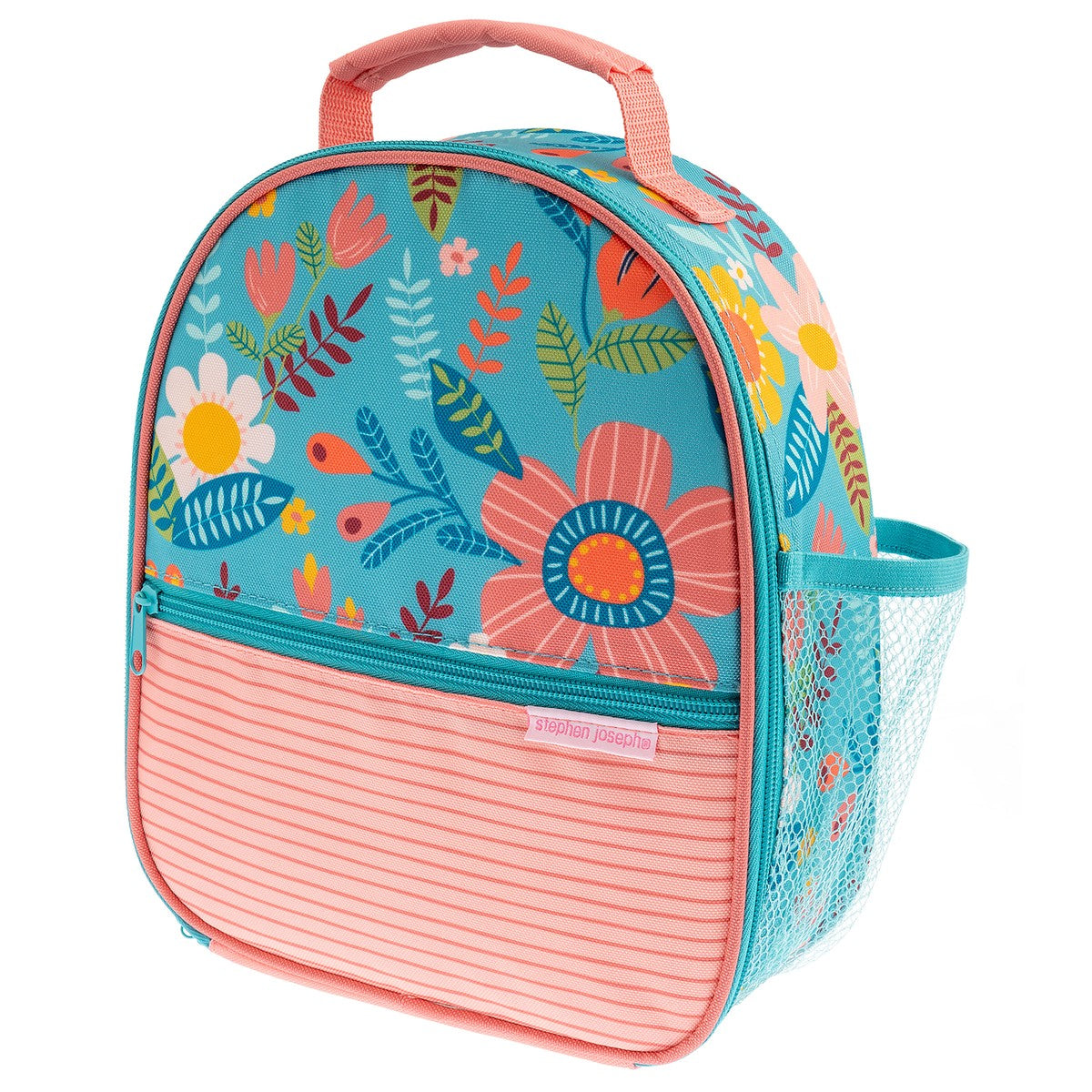 Stephen Joseph All Over Print Lunchbox, Charcoal Flower