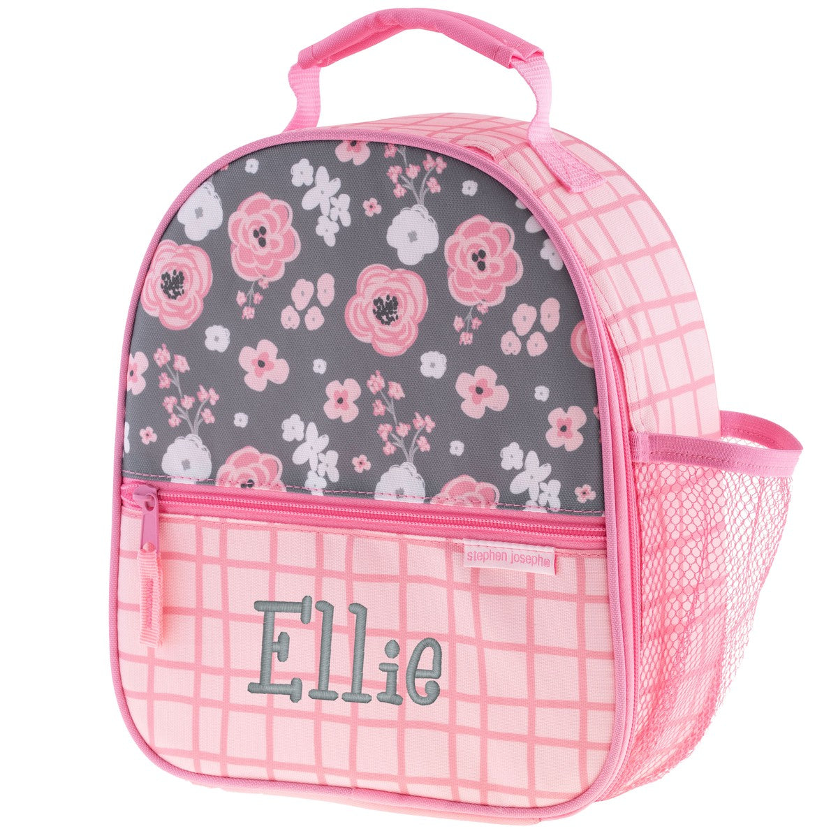Stephen Joseph All Over Print Lunchbox, Charcoal Flower
