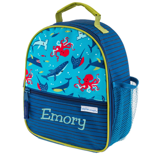 Stephen Joseph All Over Print Lunchbox, Blue Shark