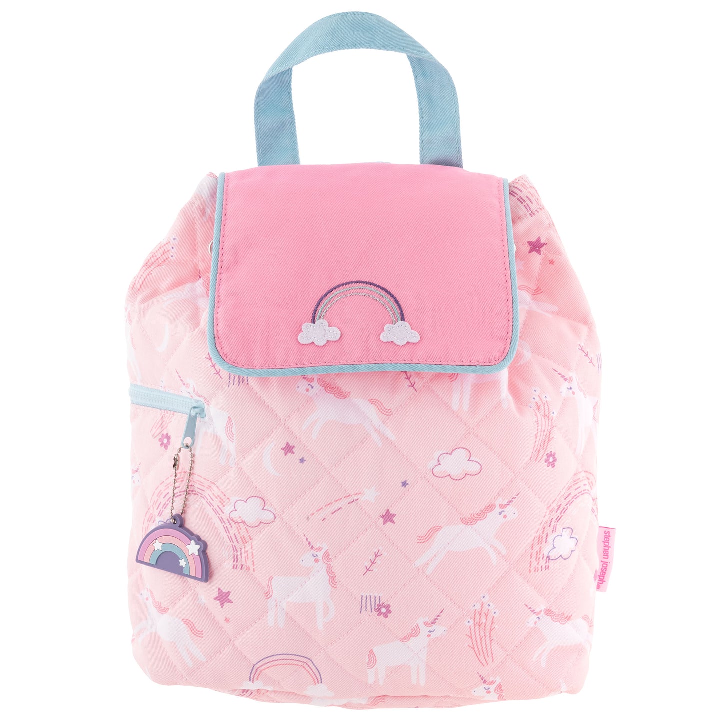 Stephen Joseph Quilted Backpack for Baby, Unicorns