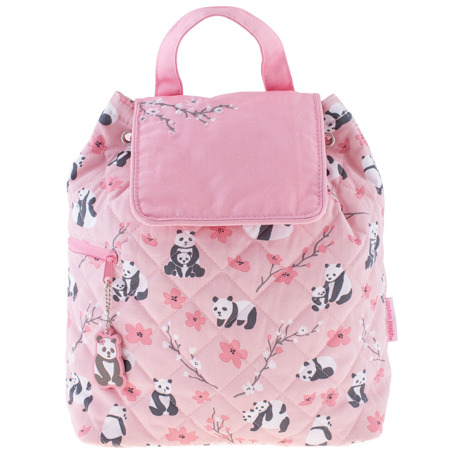 Stephen Joseph Quilted Backpack for Baby, Pandas