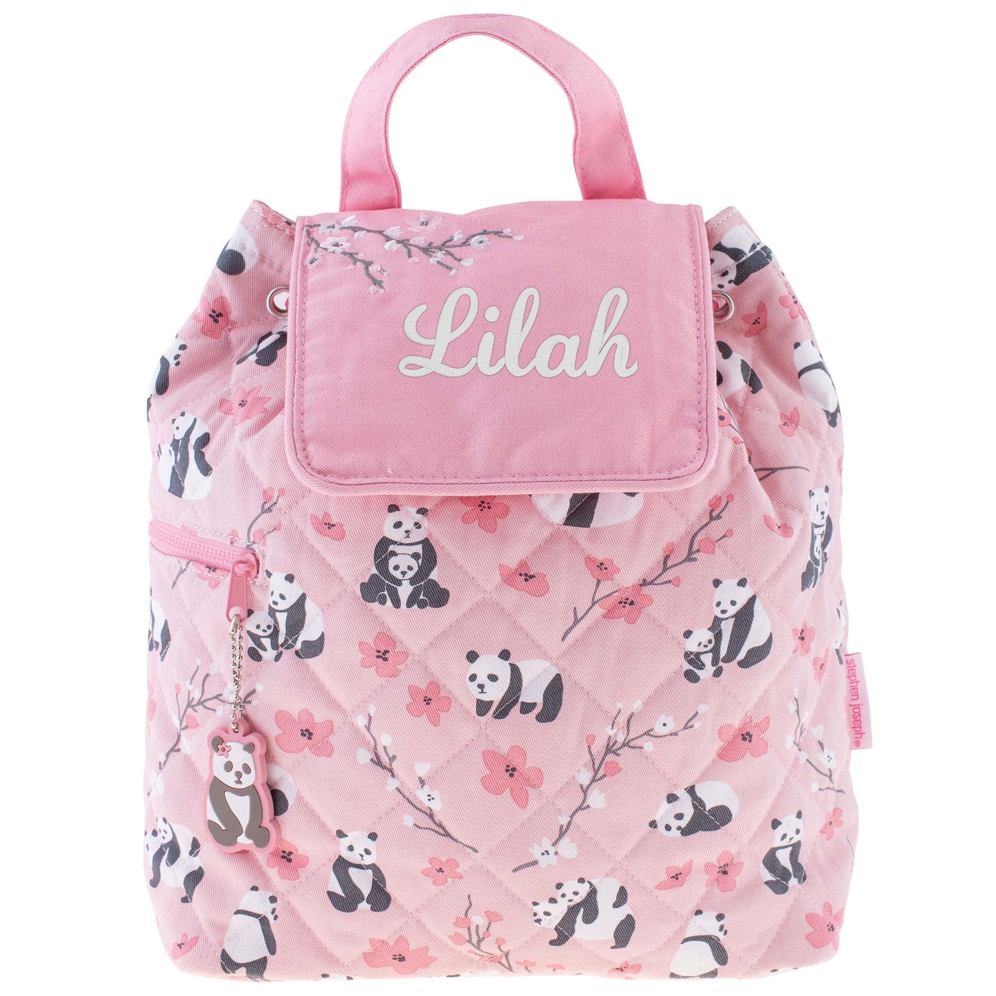 Stephen Joseph Quilted Backpack for Baby, Pandas