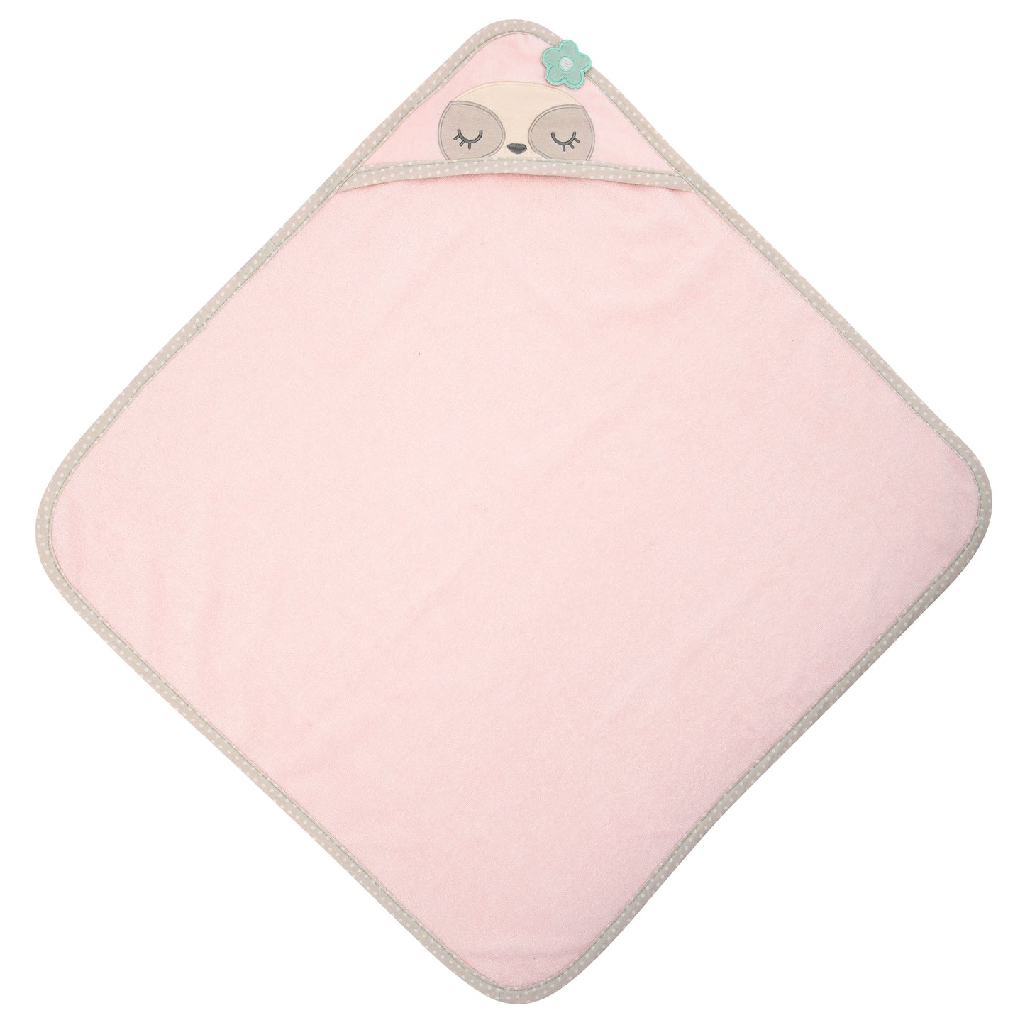 Hooded Baby Bath Towel, Sloth