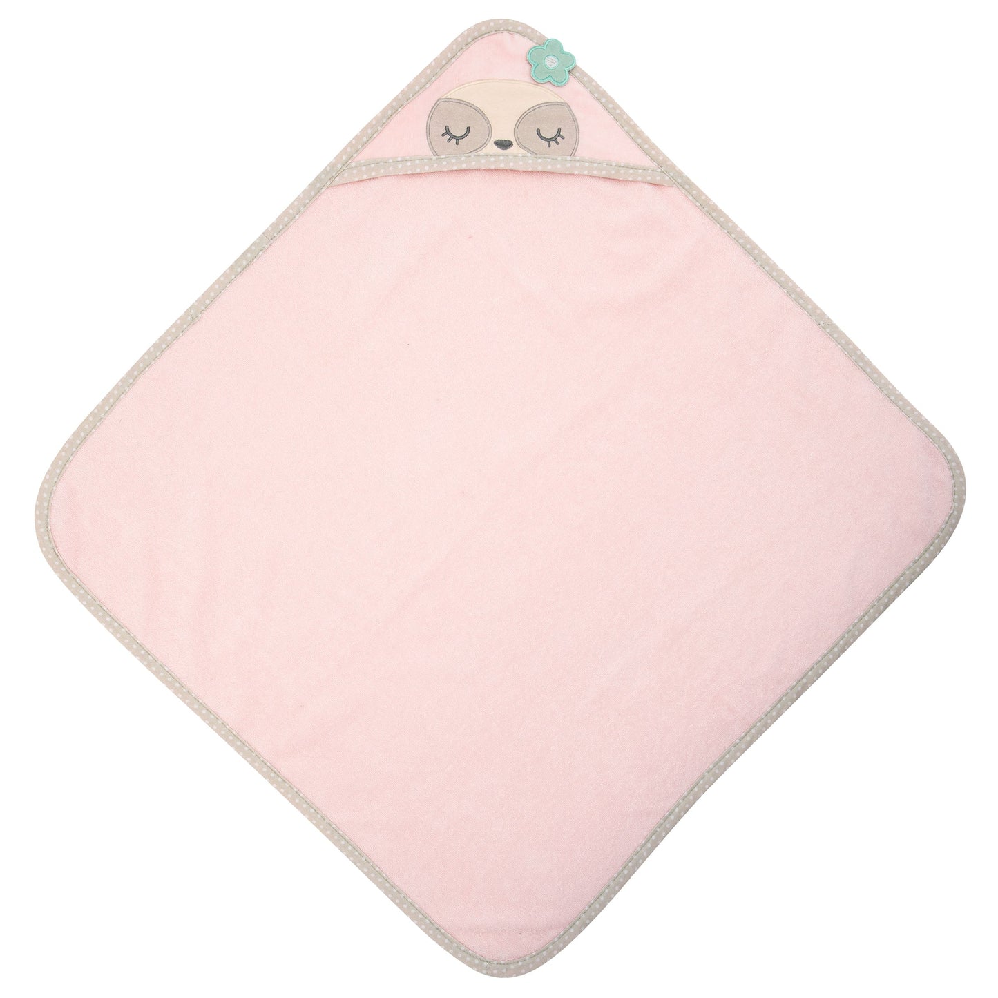 Sloth Stephen Joseph baby hooded bath towel, product photo 3