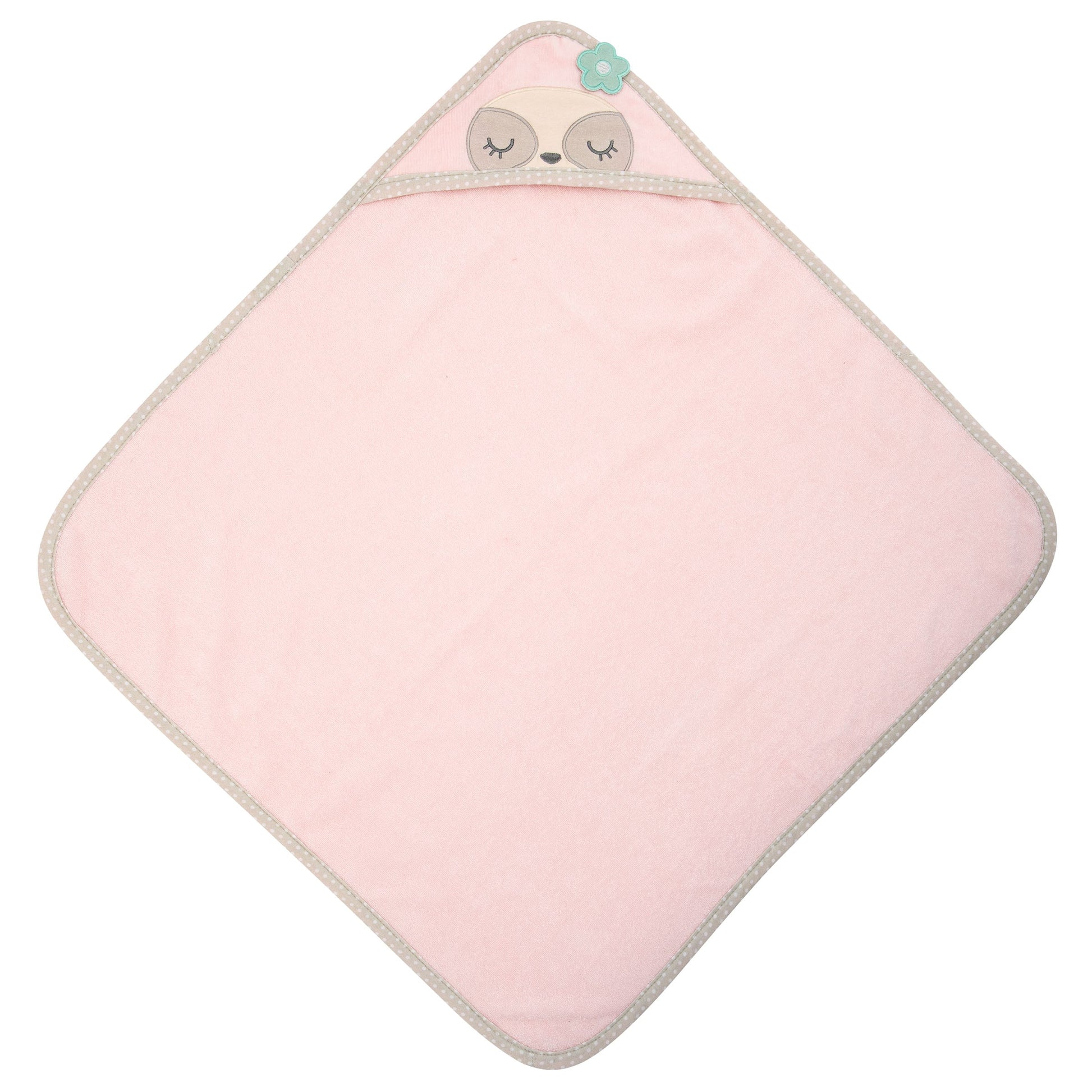 Sloth Stephen Joseph baby hooded bath towel, product photo 3