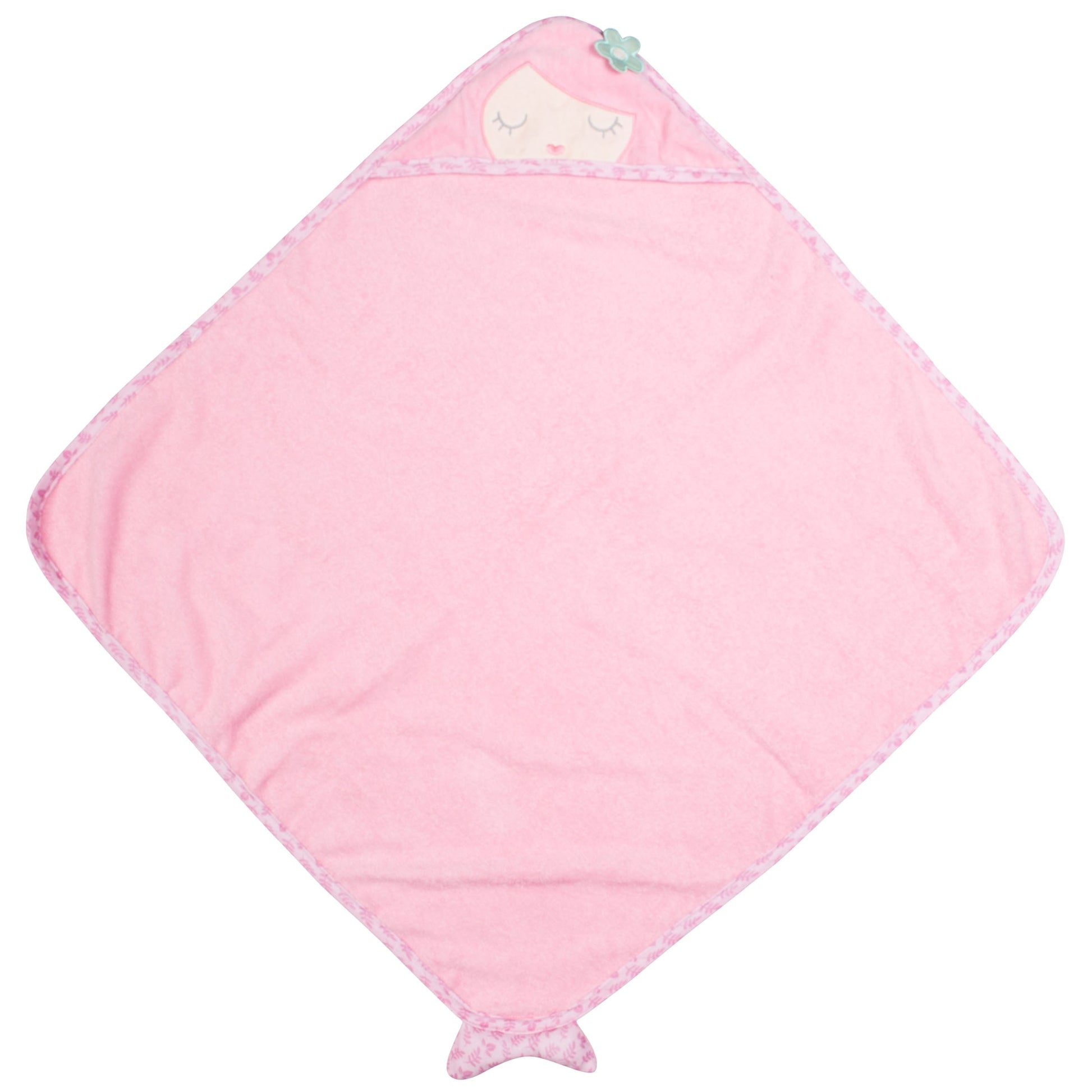 Mermaid Stephen Joseph baby hooded bath towel, product photo 4