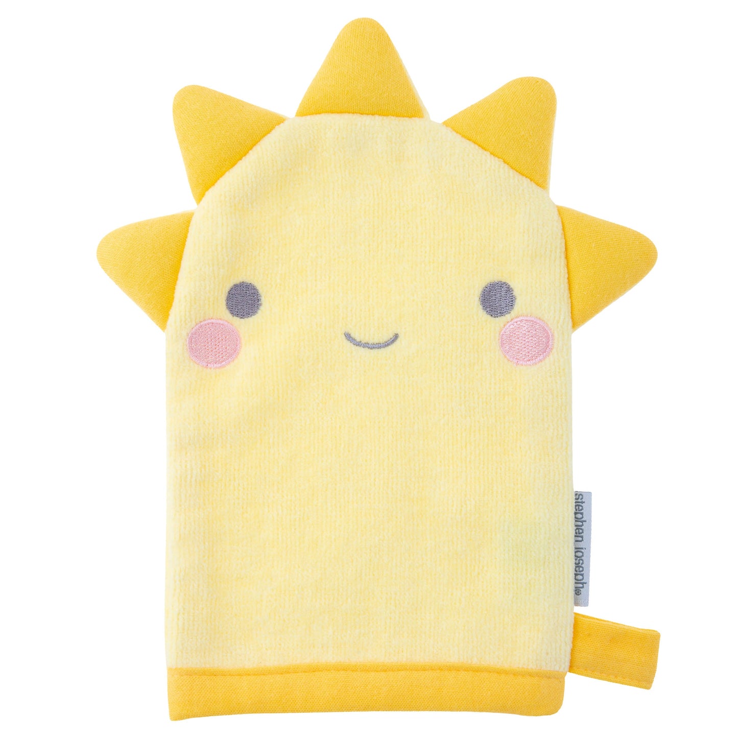 Personalized Sun baby bath mitt by Stephen Joseph