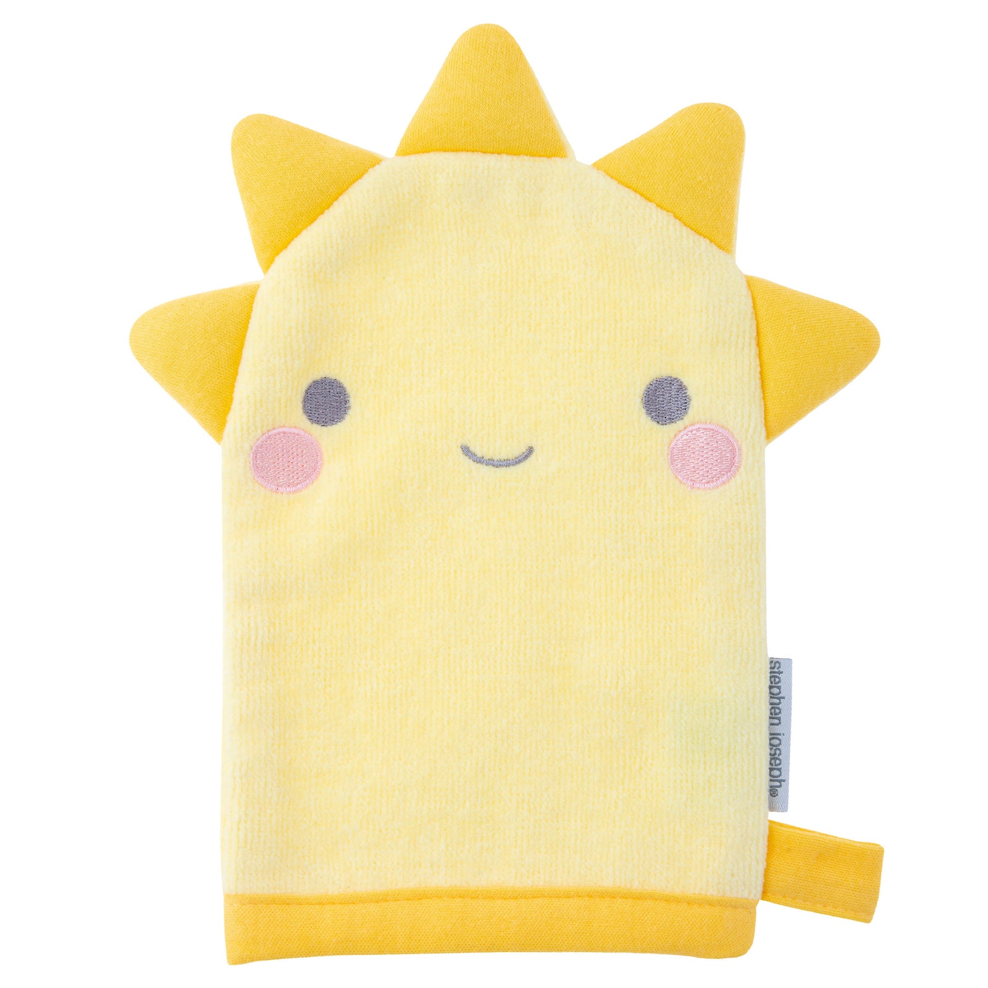 Personalized Sun baby bath mitt by Stephen Joseph