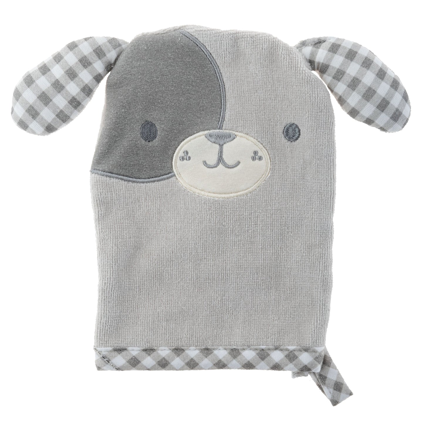 Personalized Puppy baby bath mitt by Stephen Joseph