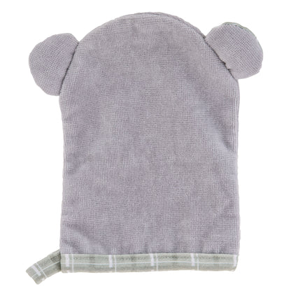 Personalized Koala baby bath mitt by Stephen Joseph, Koala bath mitt detail view