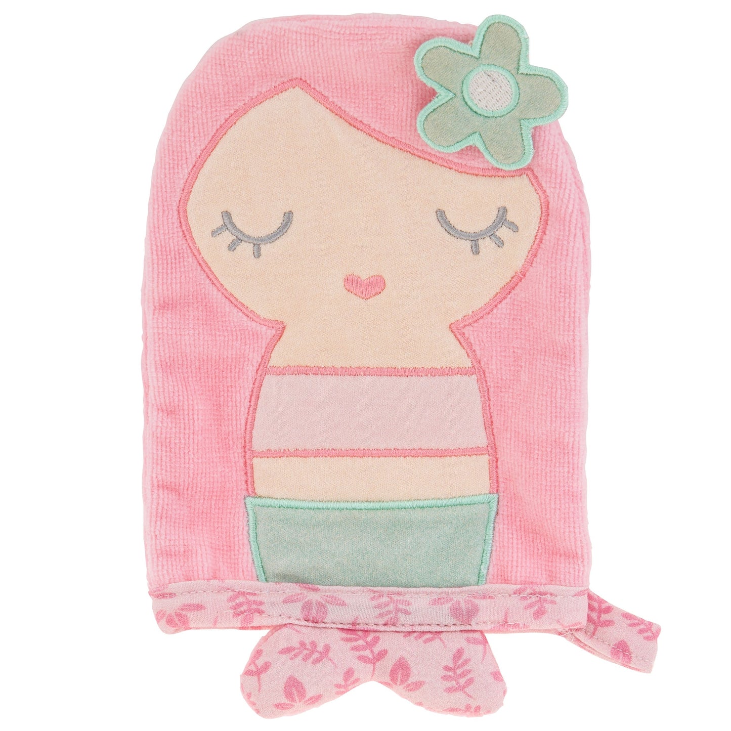 Personalized Mermaid baby bath mitt by Stephen Joseph