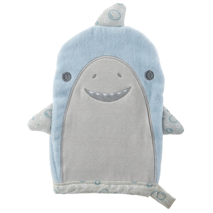 Personalized Shark baby bath mitt by Stephen Joseph
