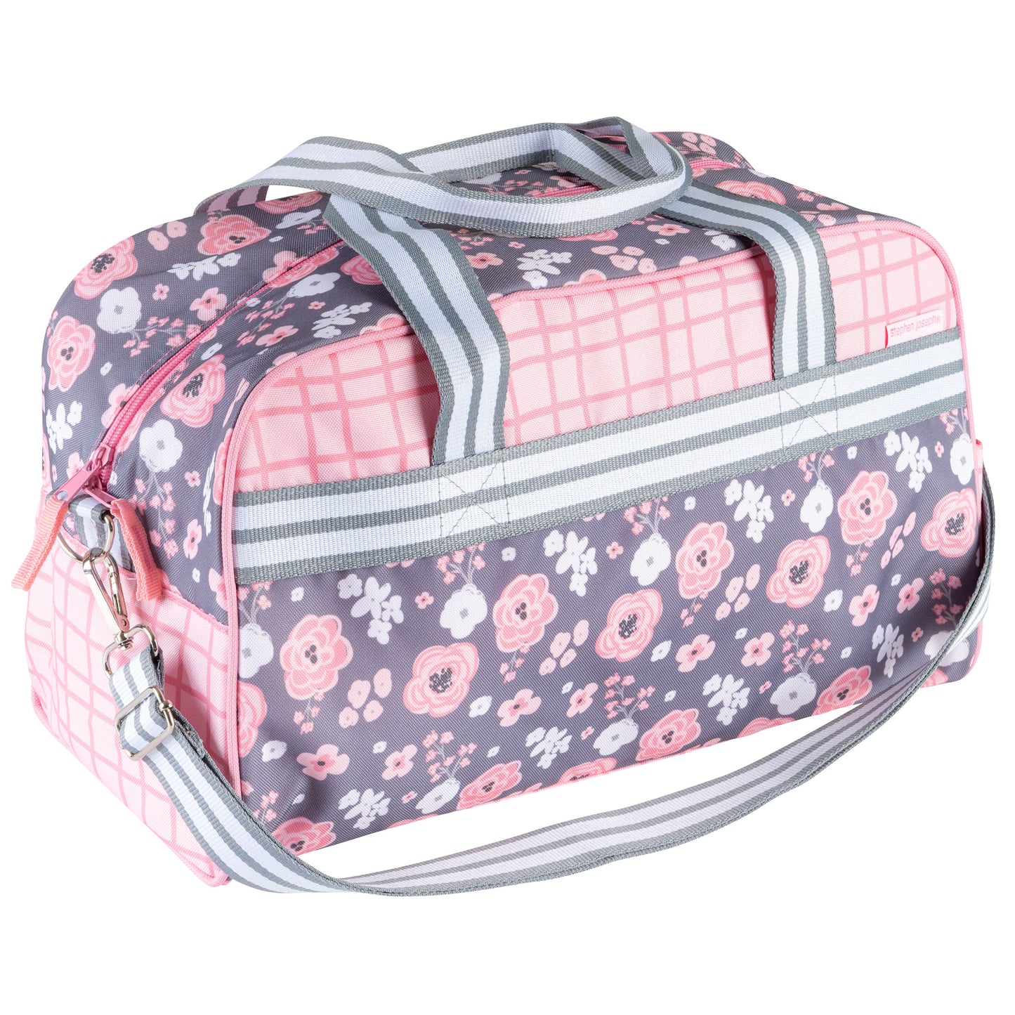 Charcoal Flower Stephen Joseph kids duffle bag - product photo 9