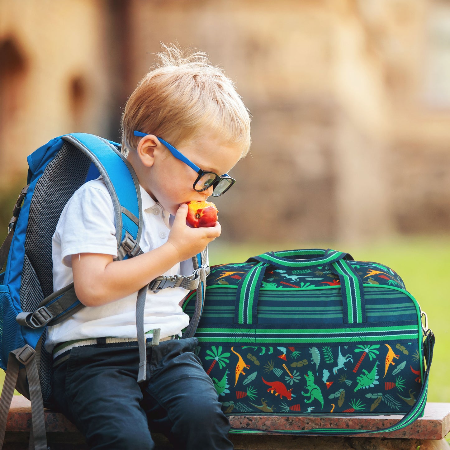 Dinosaurs Stephen Joseph kids duffle bag - product photo 5