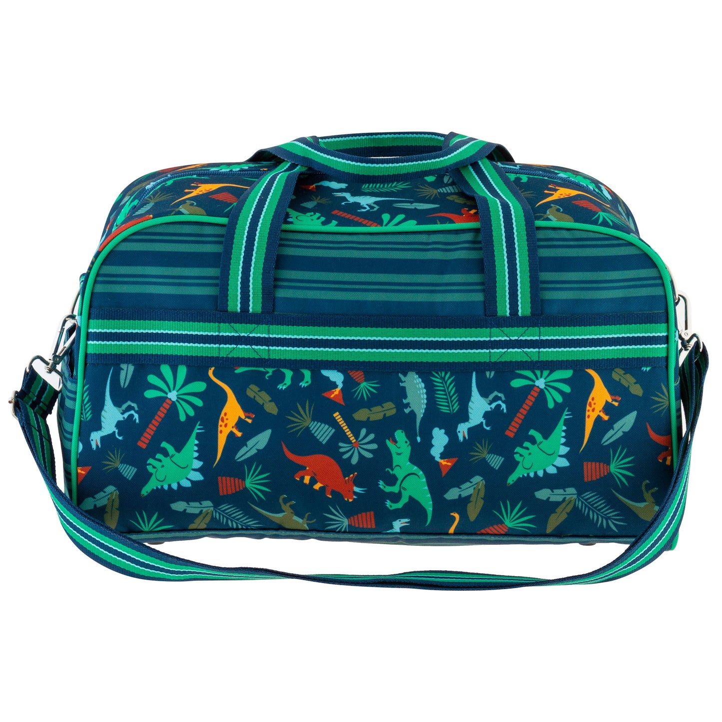 Personalized Dinosaurs kids duffle bag by Stephen Joseph - front view