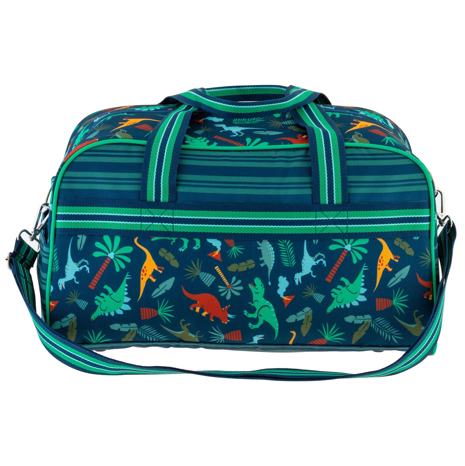 Personalized Dinosaurs kids duffle bag by Stephen Joseph, front view