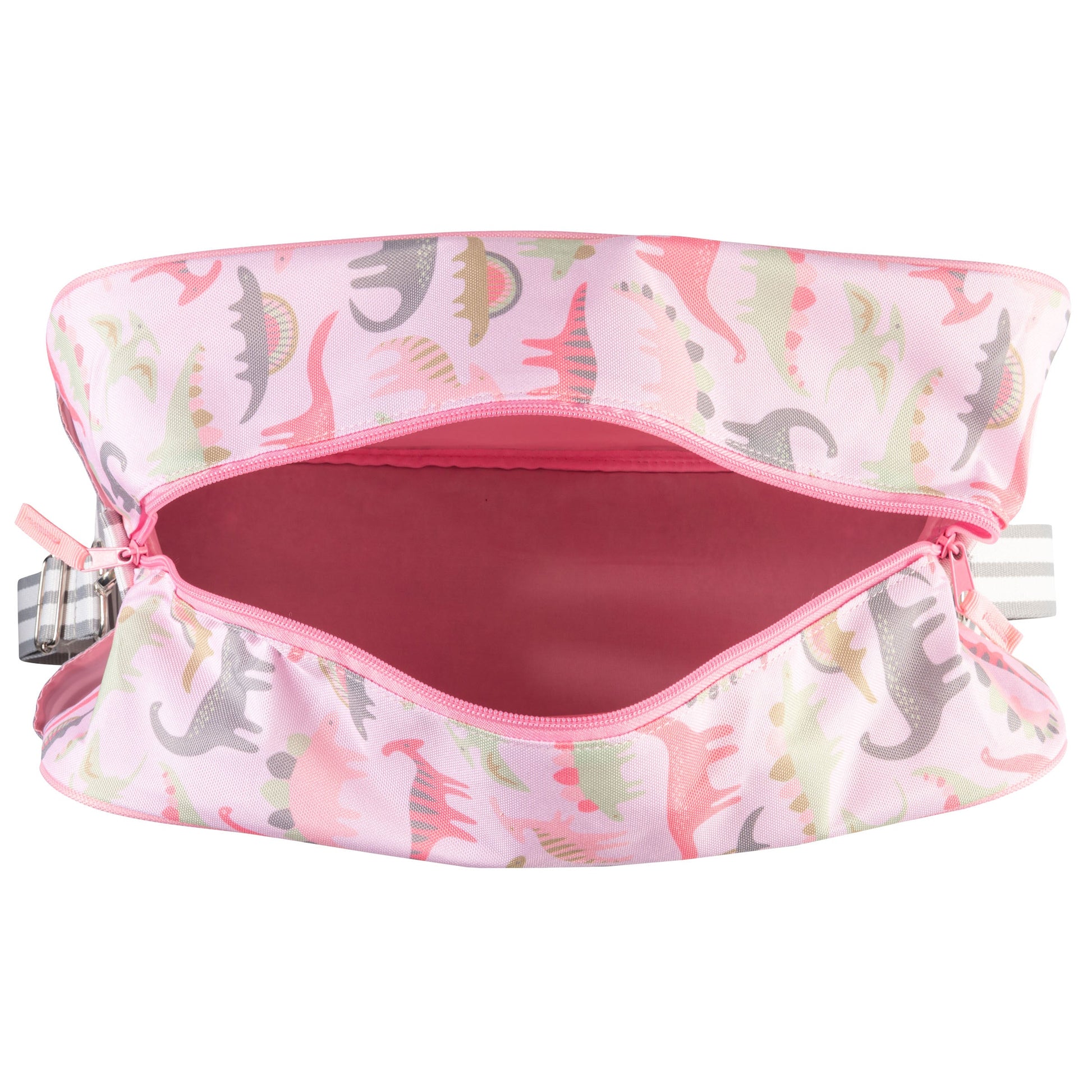 Pink Dinosaurs Stephen Joseph kids duffle bag, product photo 6
