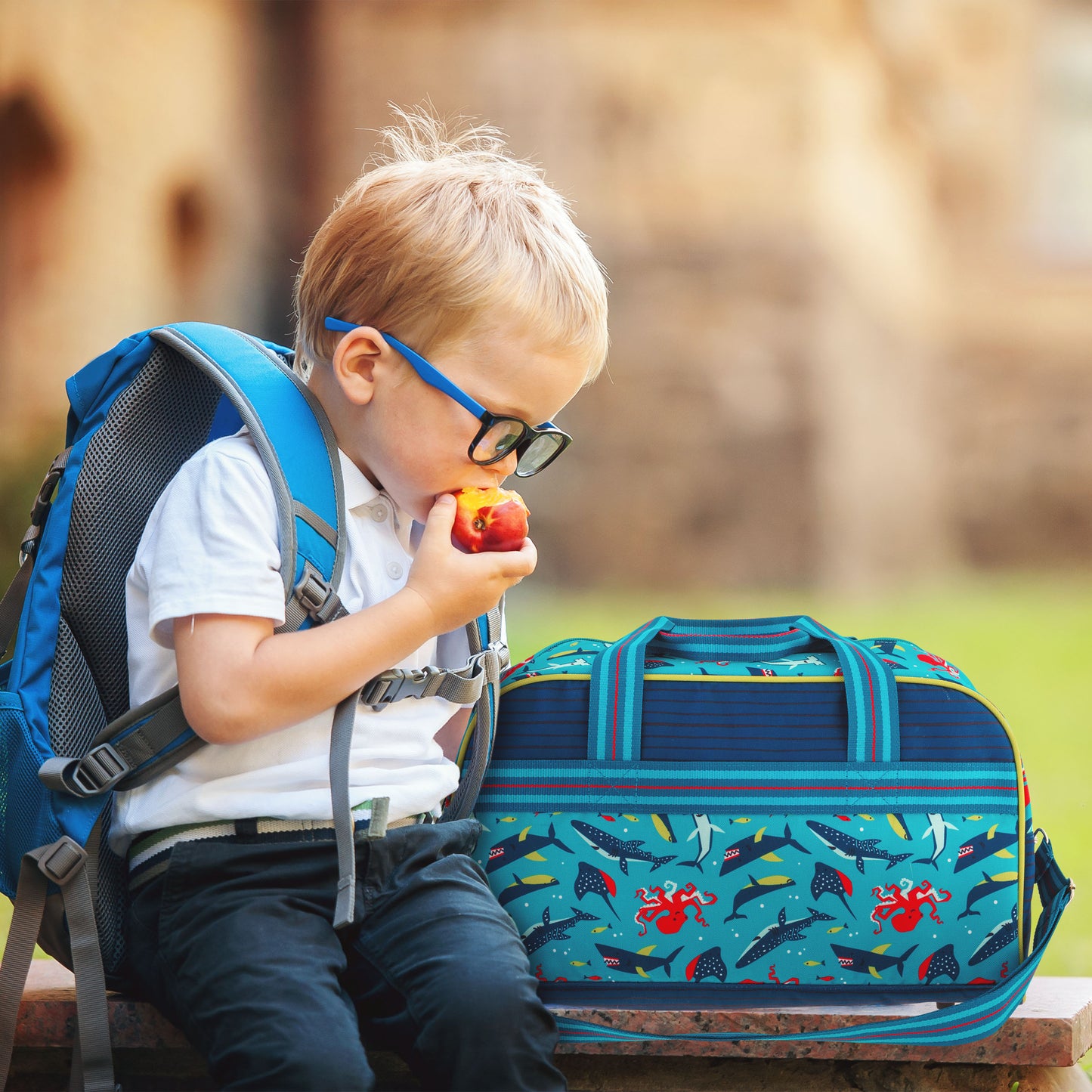 Sharks Stephen Joseph kids duffle bag - product photo 2