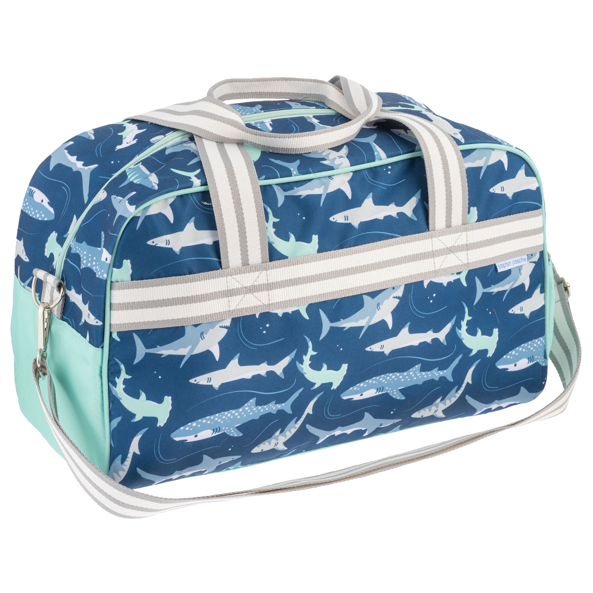 Stephen Joseph Duffle Bag, Shark angle 6