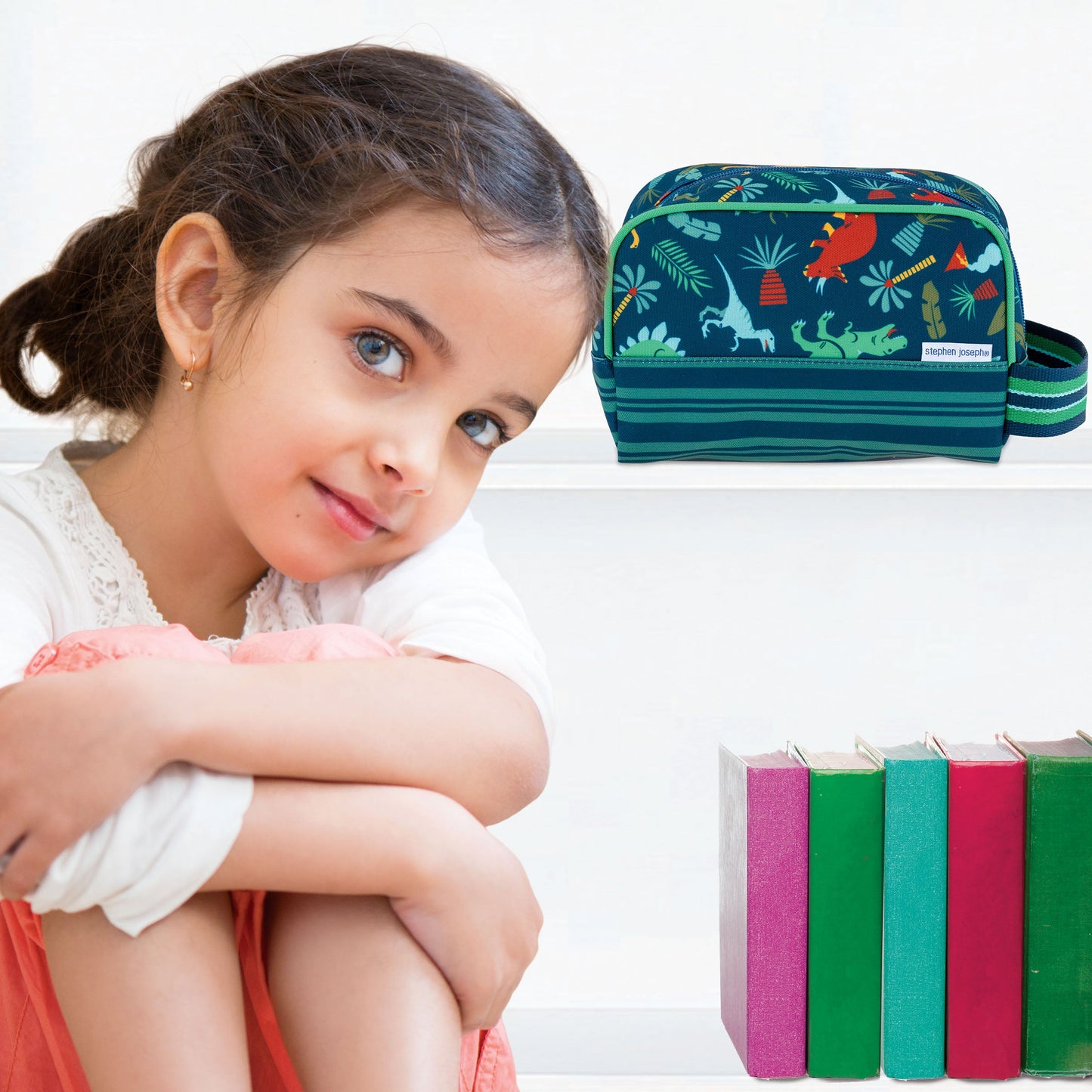 Dino Stephen Joseph kids toiletry bag, product photo 3