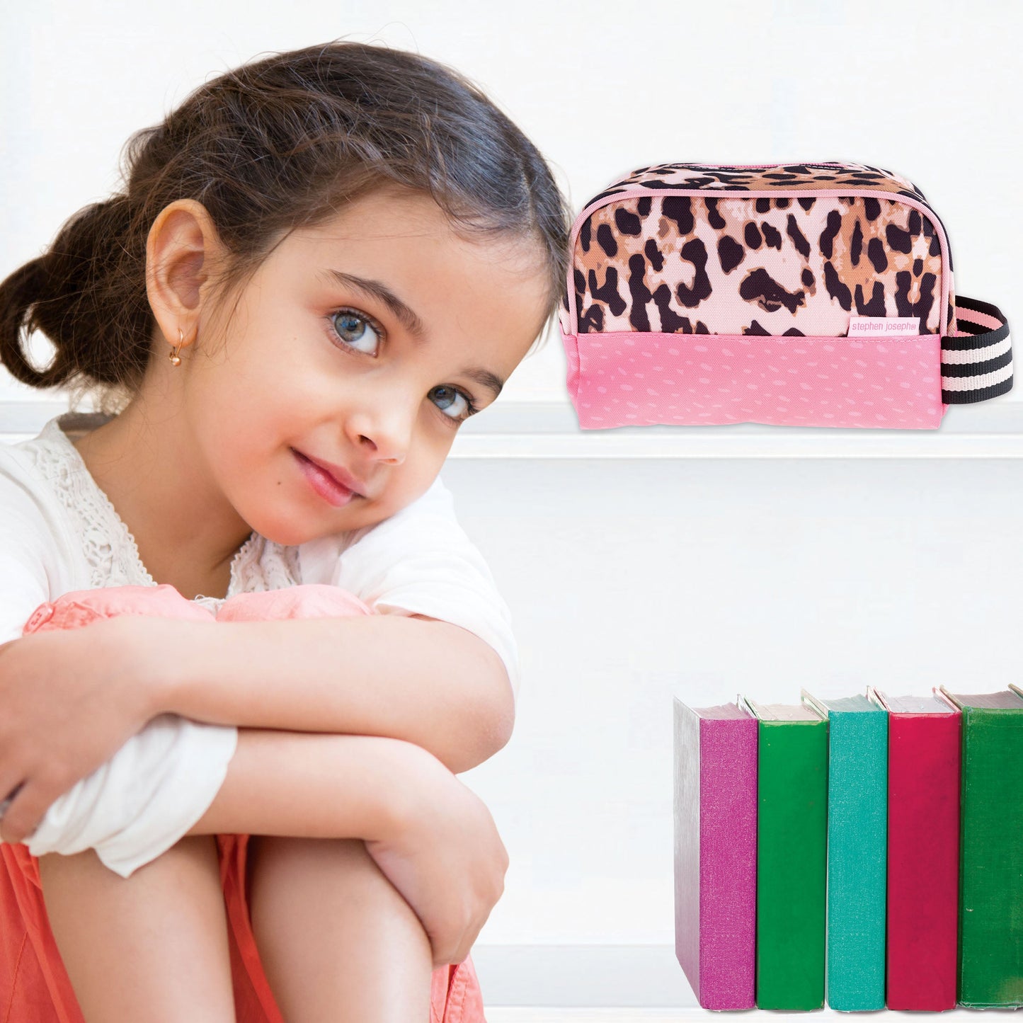 Leopard Stephen Joseph kids toiletry bag, product photo 5