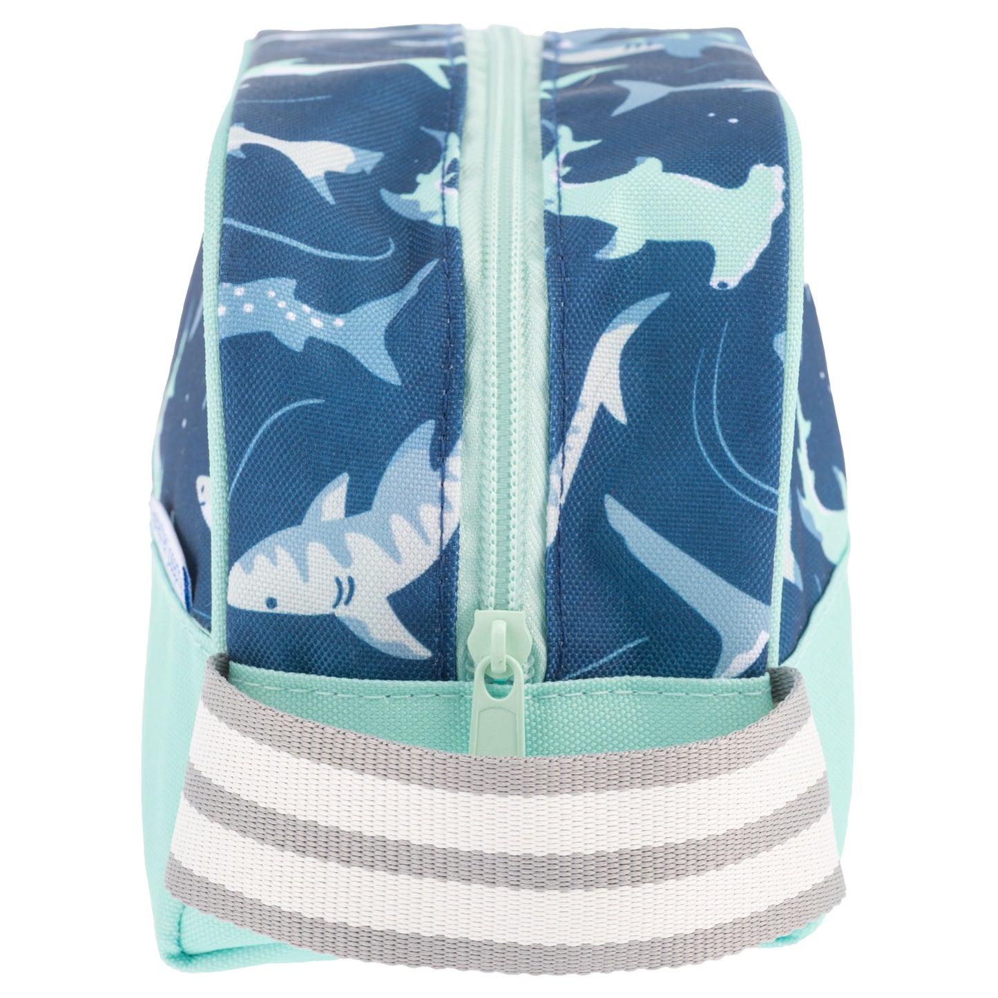 Stephen Joseph Toiletry Bag, Shark angle 2