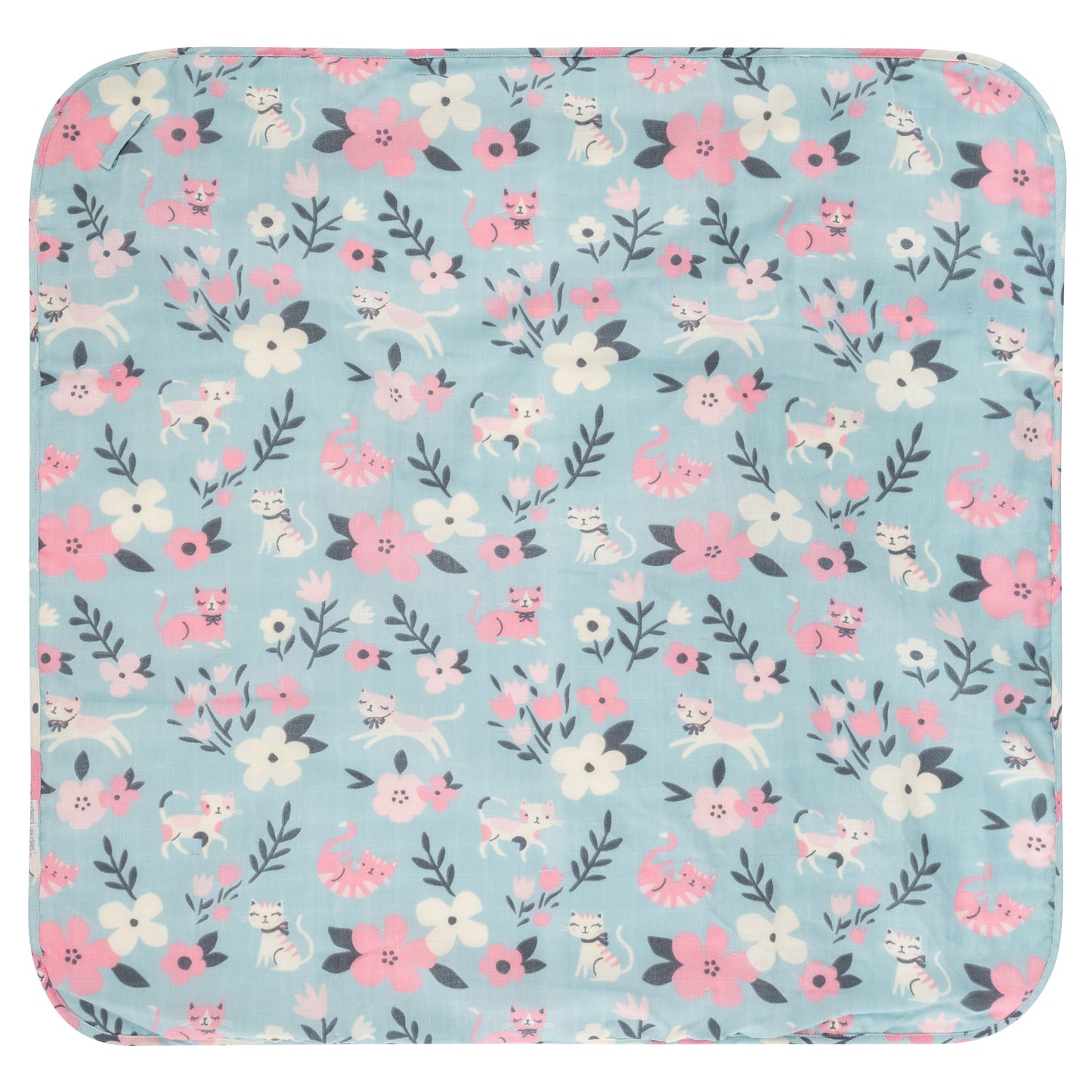 Stephen Joseph Muslin Hooded Towel and Washcloth Set, Cats