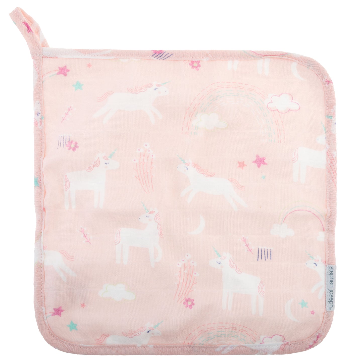 Stepen Joseph Muslin Hooded Towel & Washcloth Set, Unicorn