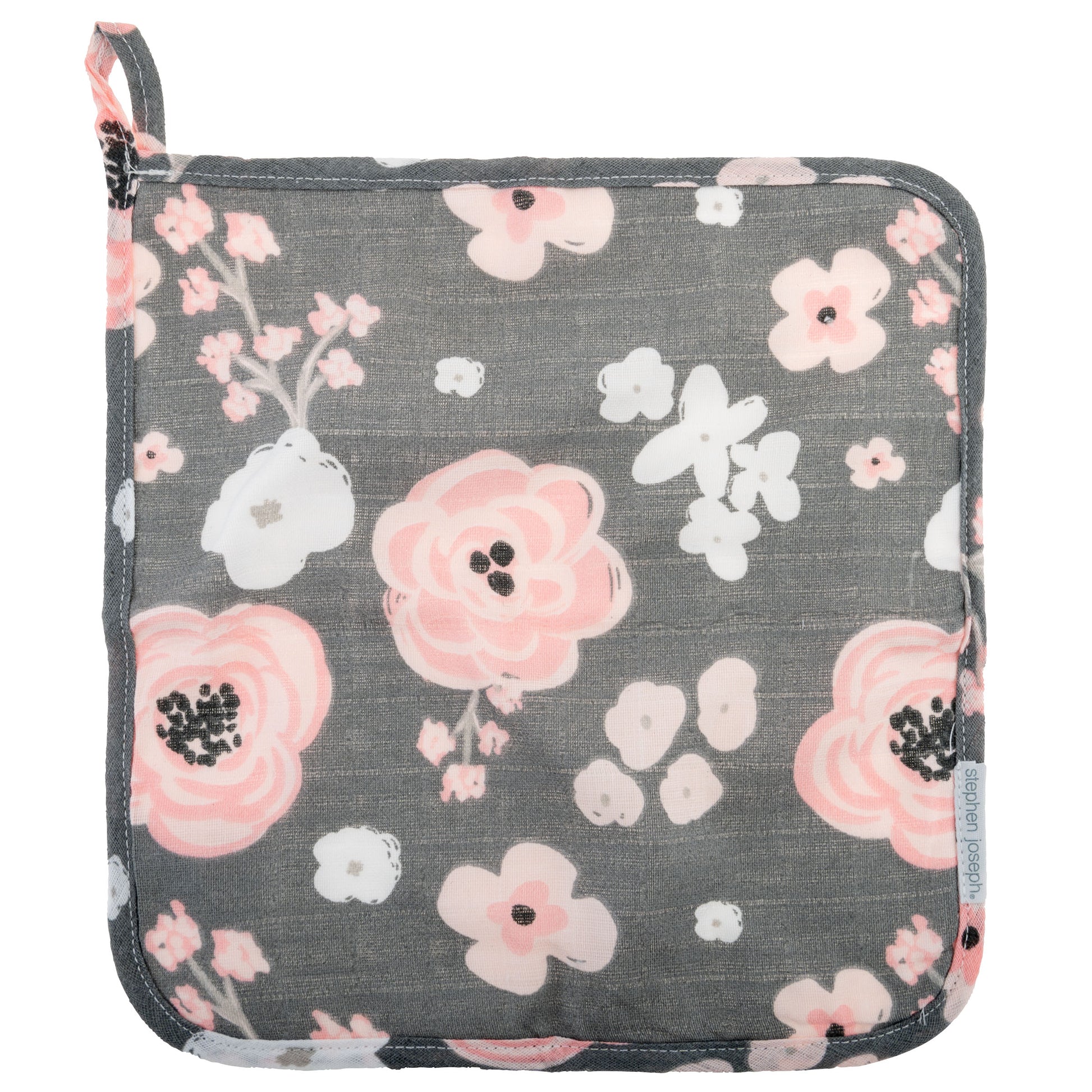 Charcoal Flowers muslin towel set - photo 2