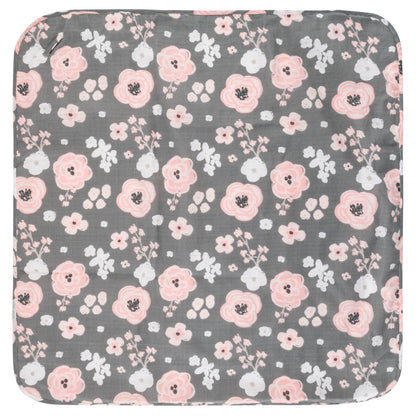 Charcoal Flowers muslin towel set, photo 4