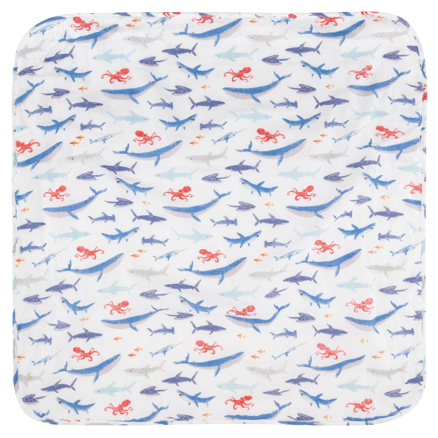 Shark Muslin Hooded Towel & Washcloth Set, Bamboo Blend