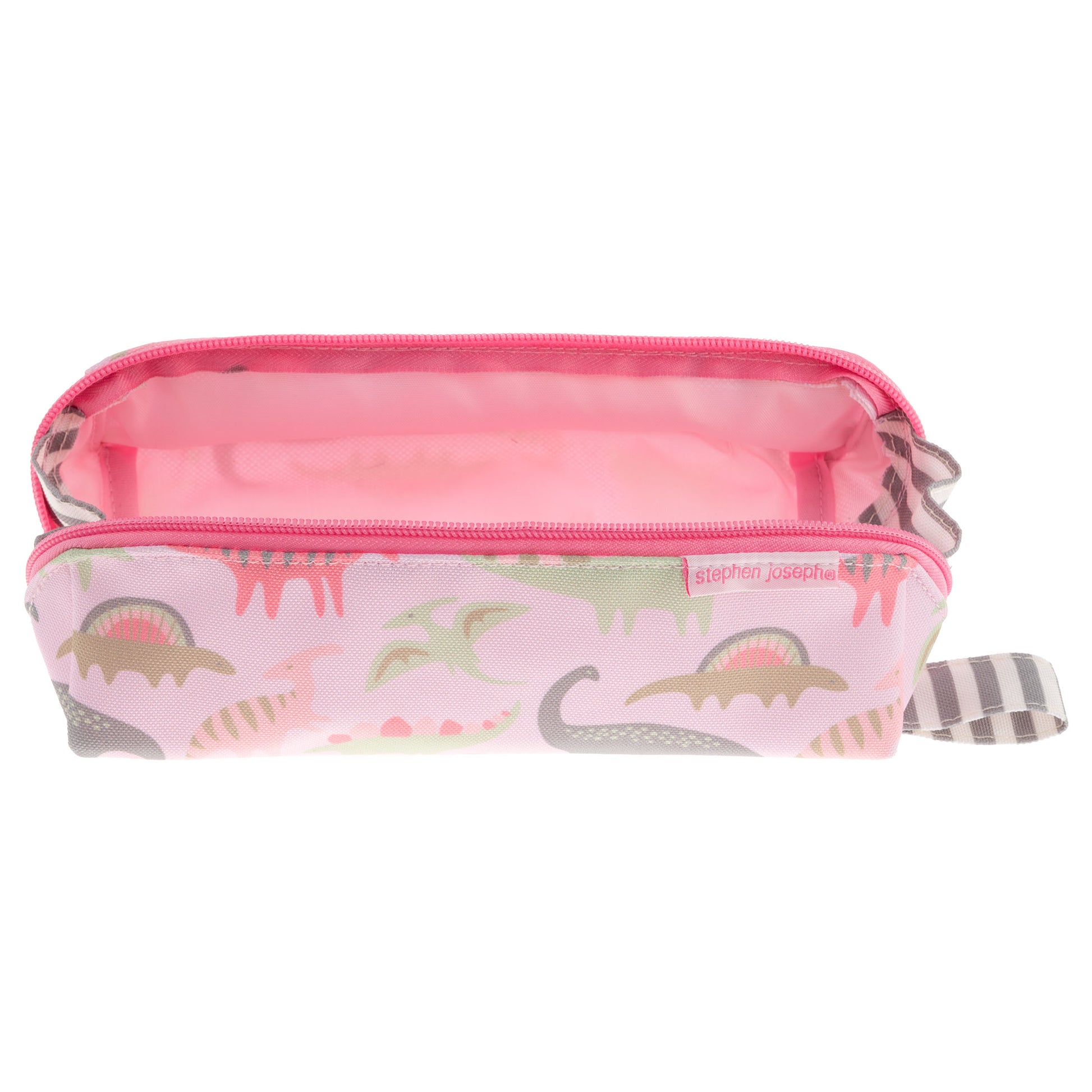 Pink Dinosaur pencil pouch, additional angle 3