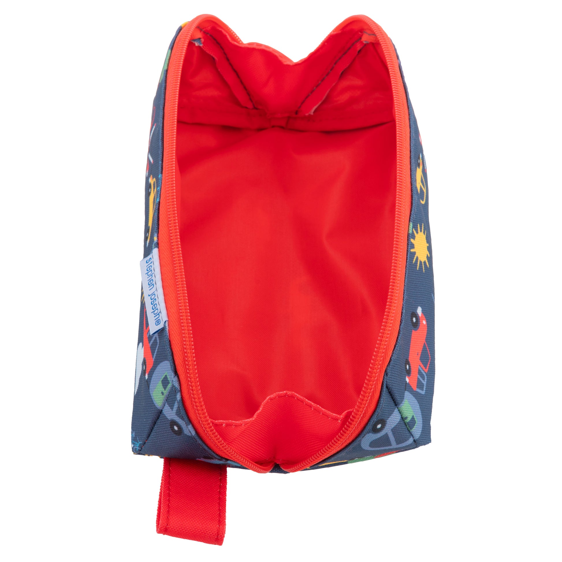 Blue Transportation pencil pouch, alternate product view