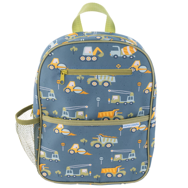 Personalized Construction Backpack by Stephen Joseph - front view