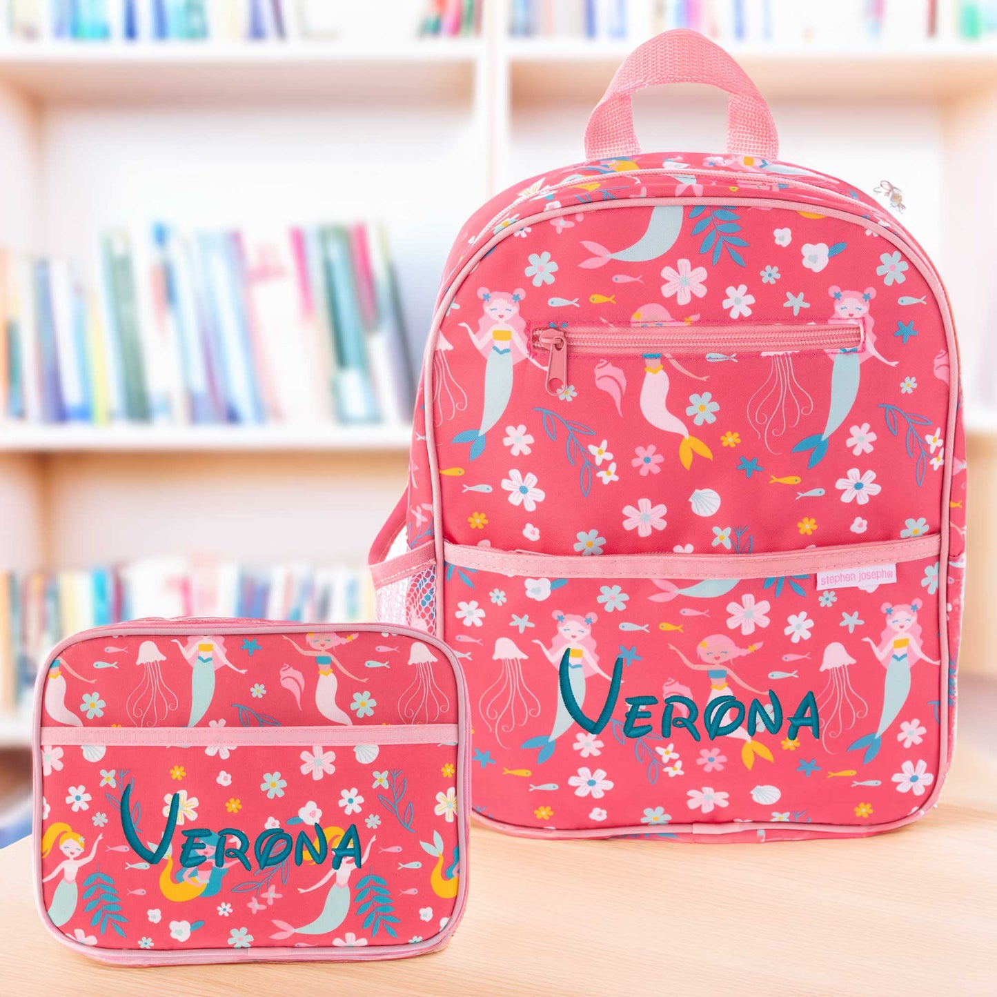 Mermaid junior backpack, alternate angle
