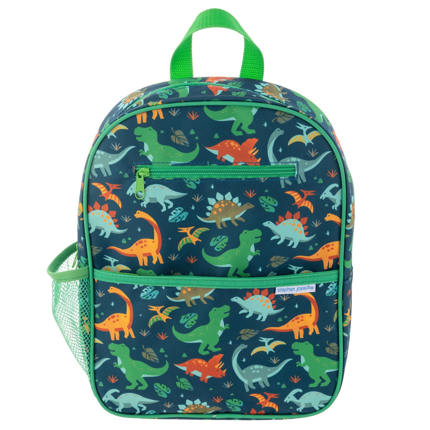 Dinosaur junior backpack, front view