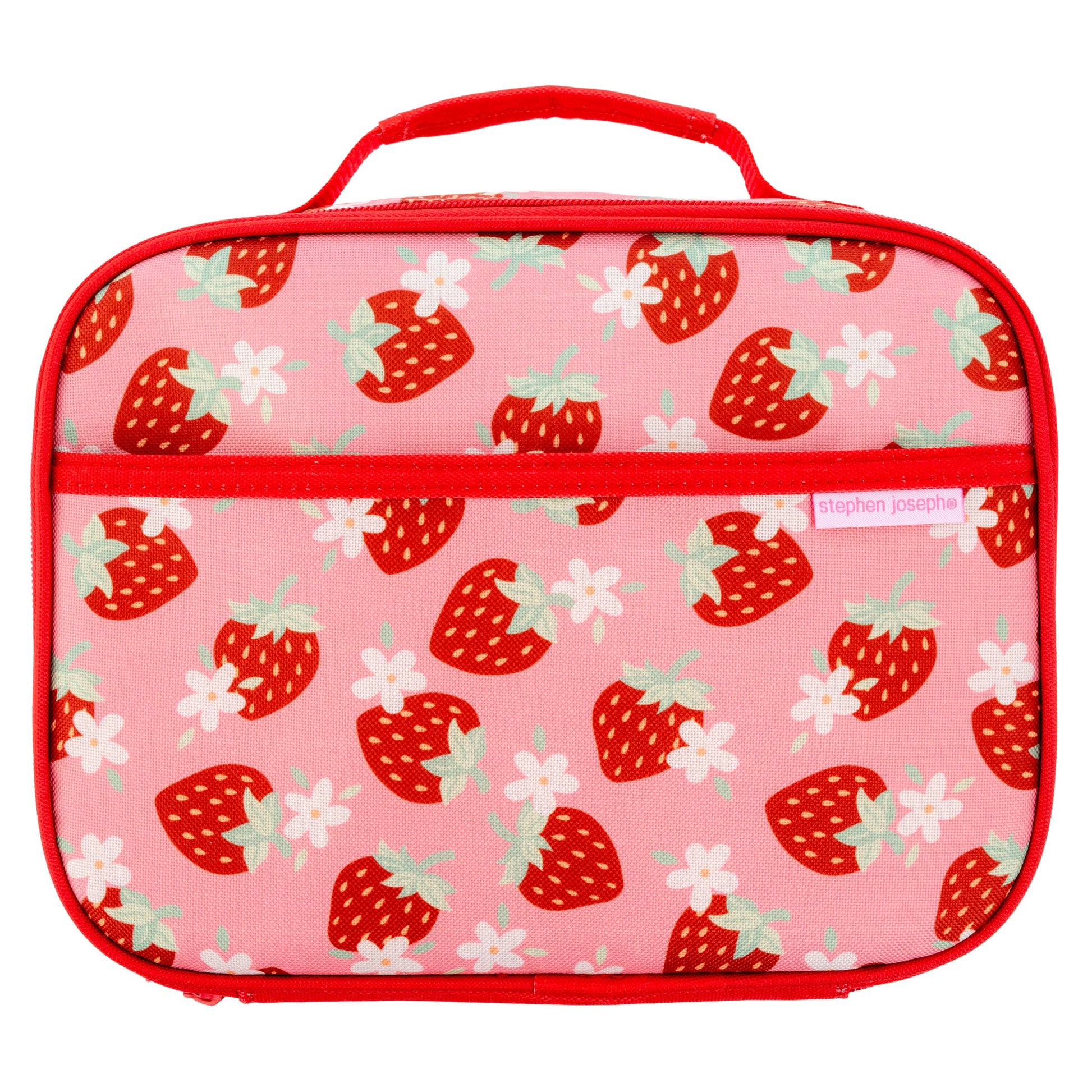 Strawberry junior lunch box, front view