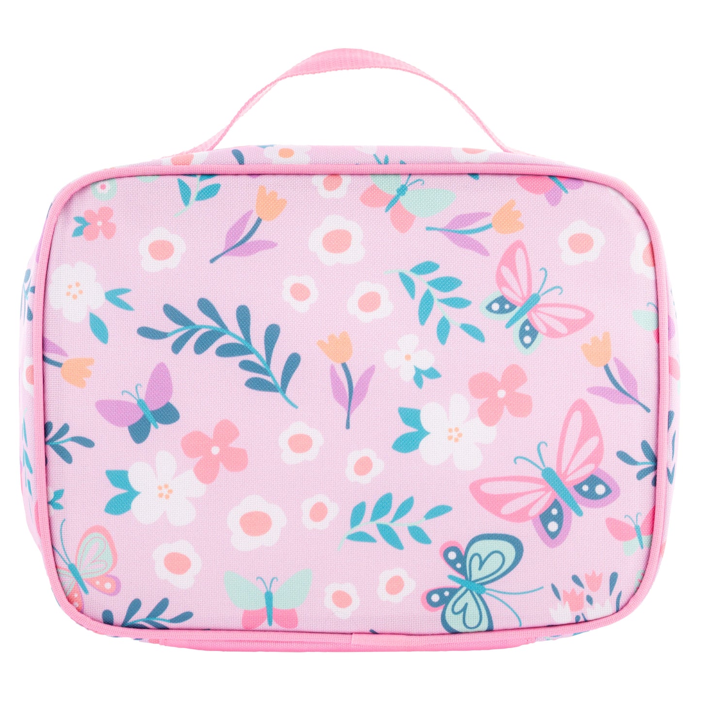 Lilac Butterfly junior lunch box, front view