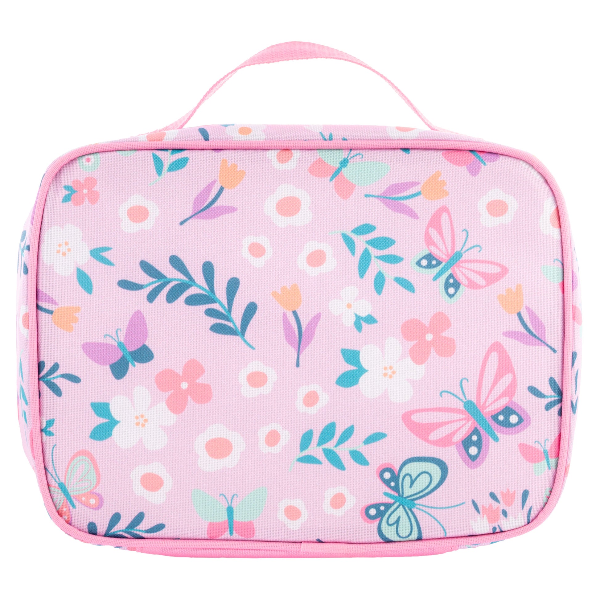 Lilac Butterfly junior lunch box, front view