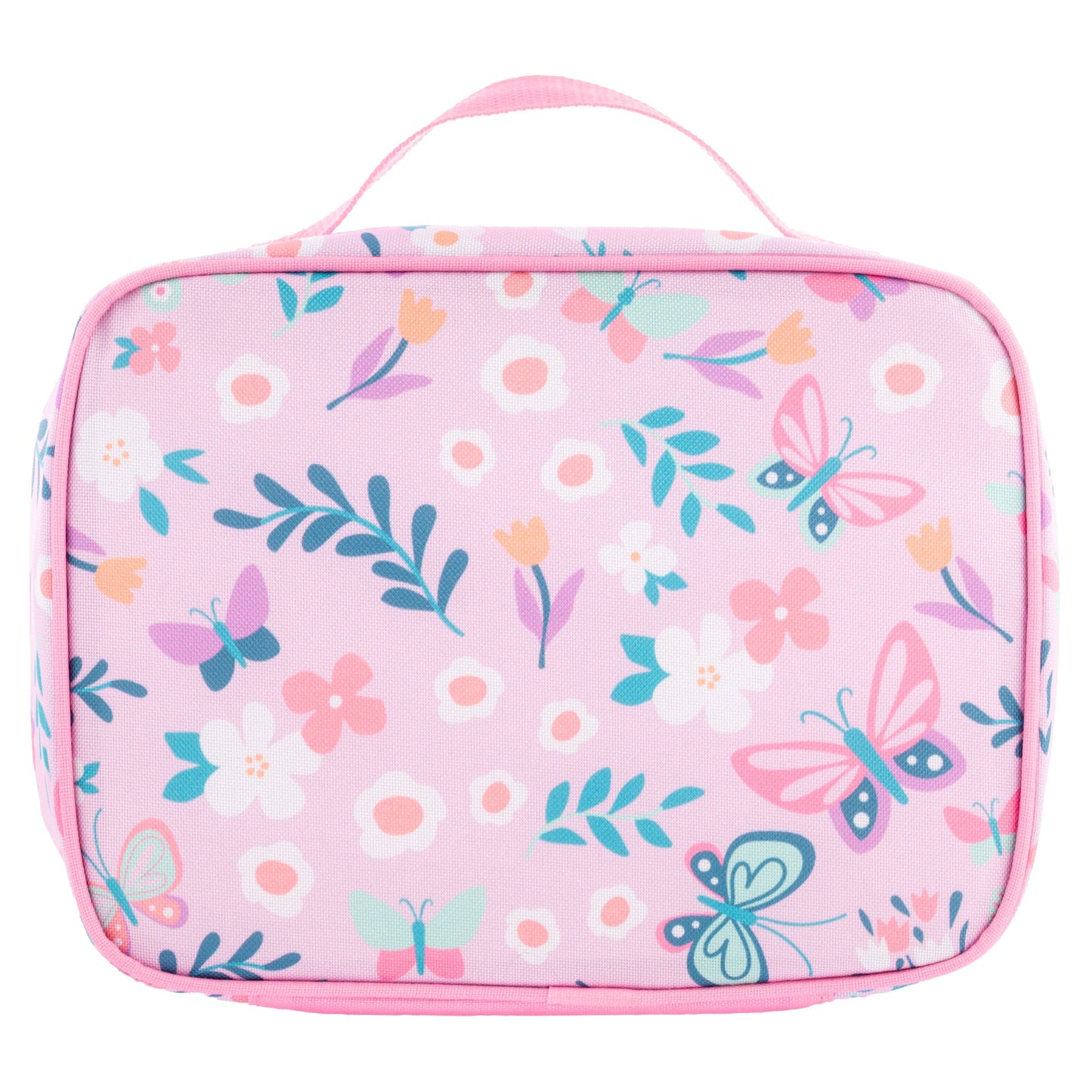 Lilac Butterfly junior lunch box, front view