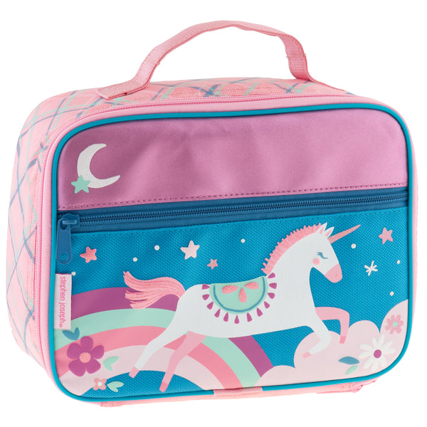 Stephen Joseph Classic Print Lunchbox, Blue Unicorn