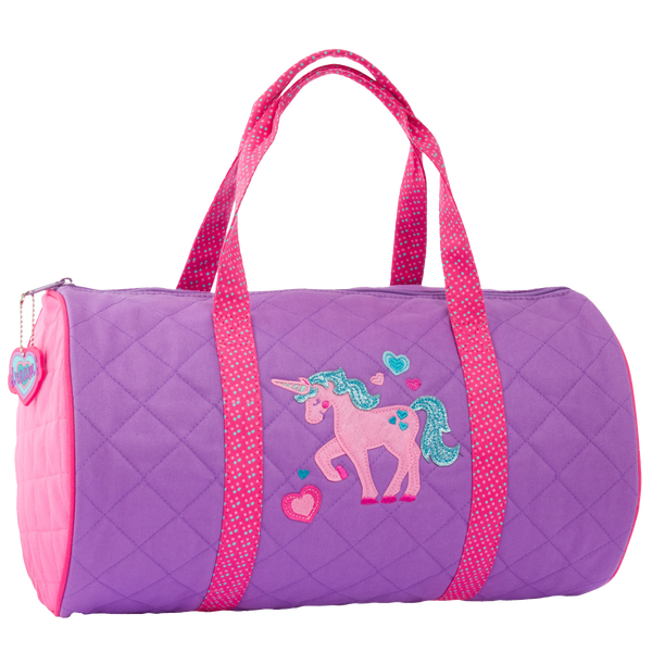 Stephen Joseph Quilted Duffle Bag, Purple Unicorn