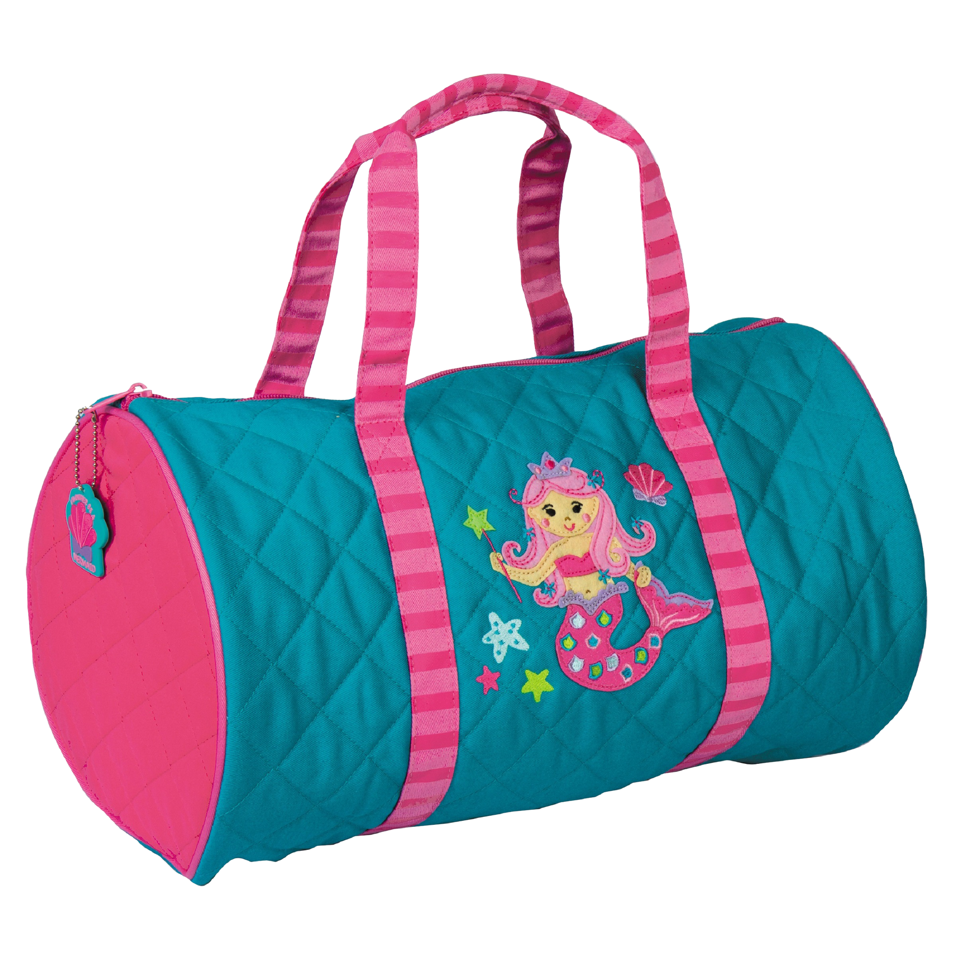 Teal Mermaid Stephen Joseph quilted duffle bag - product photo 2