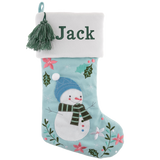 Stephen Joseph Embroidered Holiday Stocking, Snowman