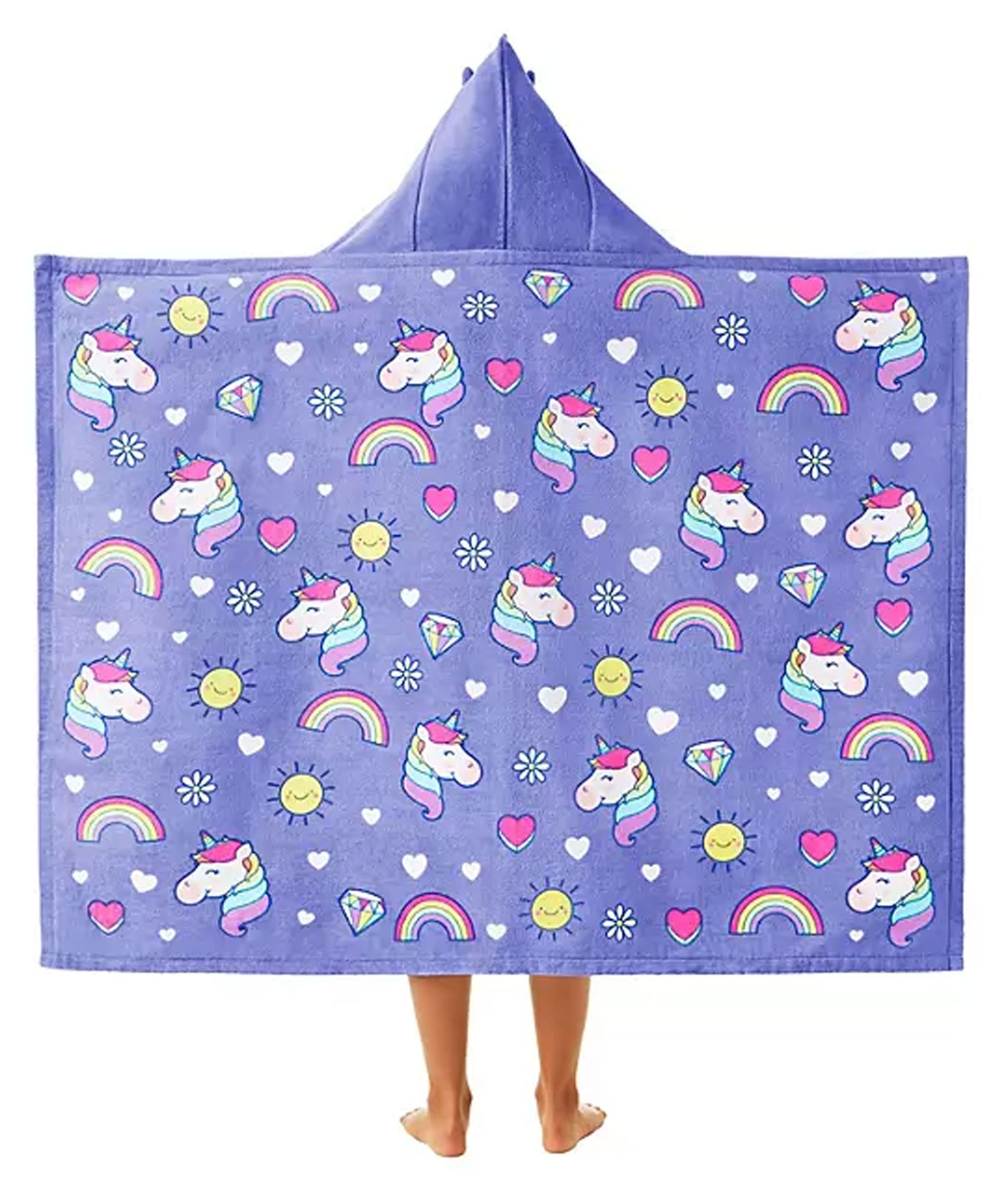 Personalized Unicorns Hooded Beach Towel, alternate product view 1