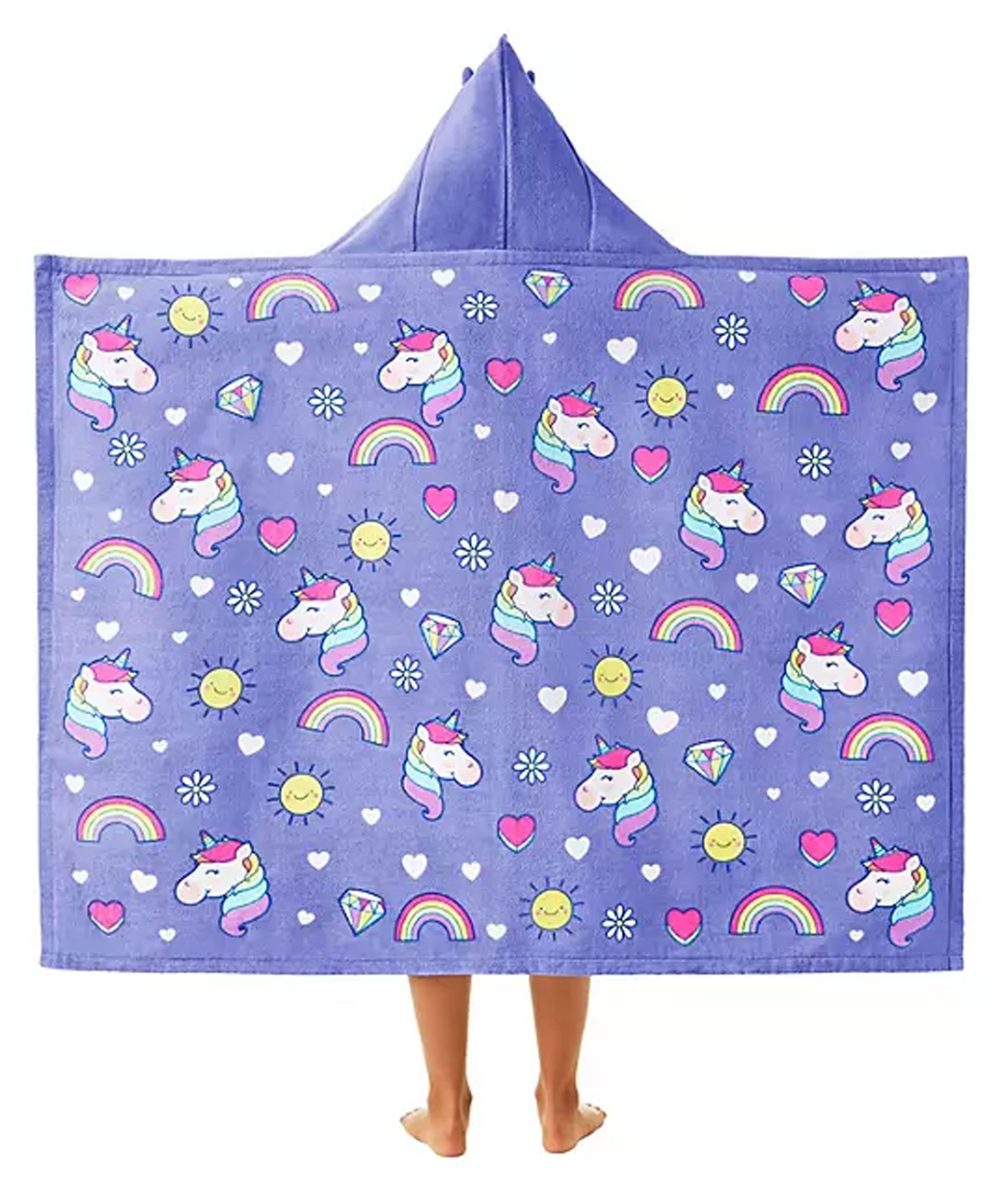 Personalized Unicorns Hooded Beach Towel, alternate product view 1