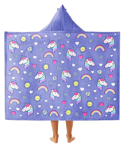 Personalized Unicorns Hooded Beach Towel, alternate product view 1