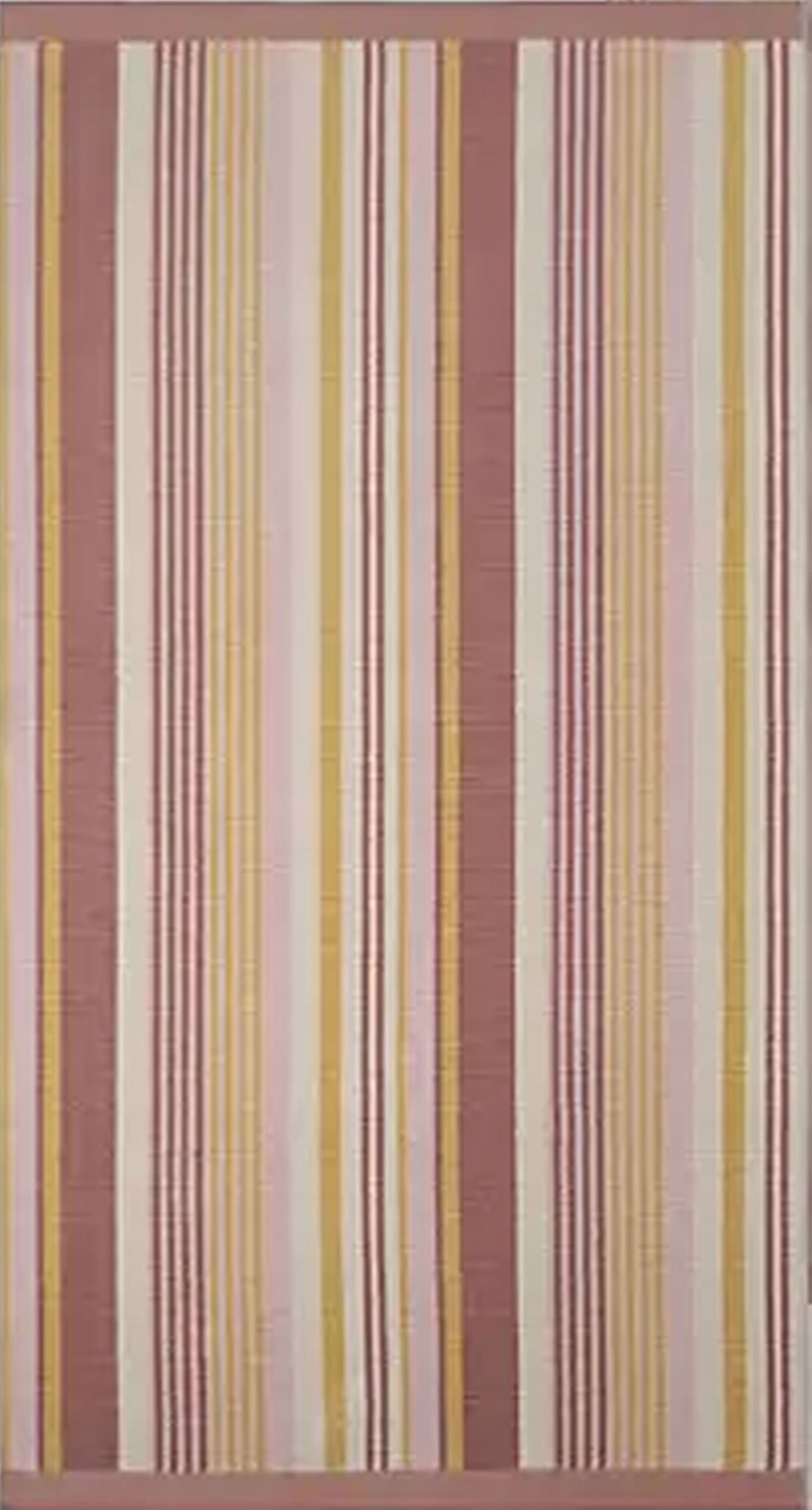 Personalized desert striped beach towel oversized 40 x 72 inches flat view