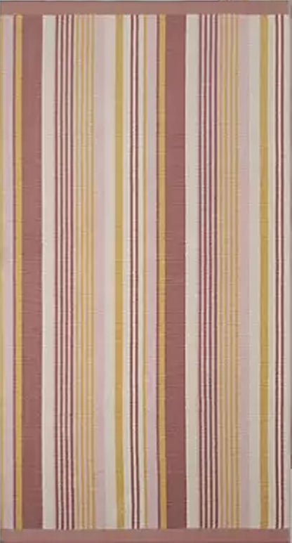 Personalized desert striped beach towel oversized 40 x 72 inches flat view