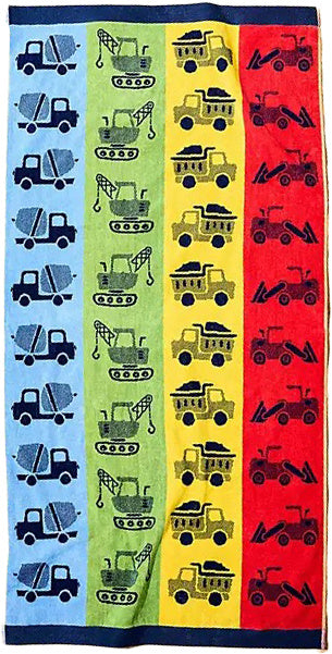 Personalized 30 x 60 in. Construction Beach Towel, alternate product view 2